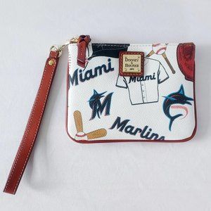 Dooney & Bourke MLB Miami Marlins Stadium Wristlet/Wallet/Purse